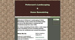 Desktop Screenshot of pettersonslandscaping.com